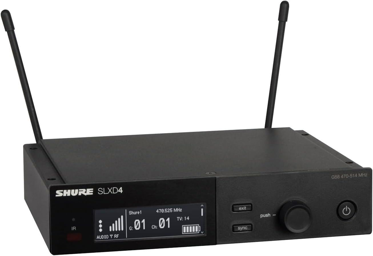 Shure Sistema de micrófono inalámbrico digital SLXD24\/B87A, incluy...