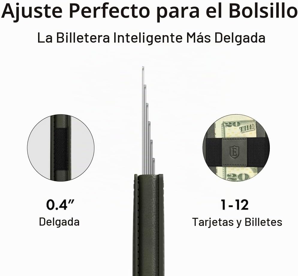 Ekster Parliament Cartera de cuero, con bloqueo RFID, acceso rápido...