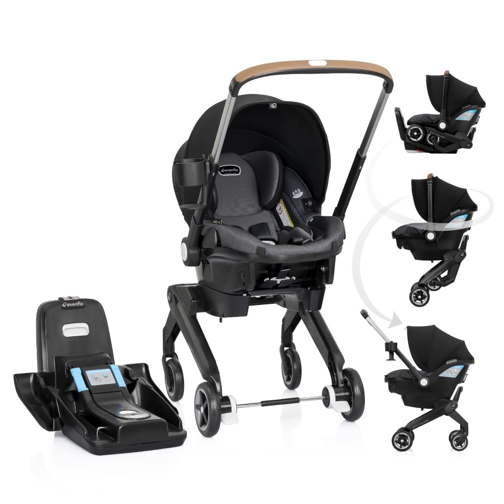 Evenflo Shyft DualRide Combo de Asiento de Coche Infantil y Cocheci...