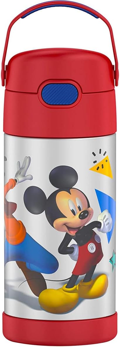 THERMOS FUNTAINER - Botella de agua con pajita, 12 onzas, transform...