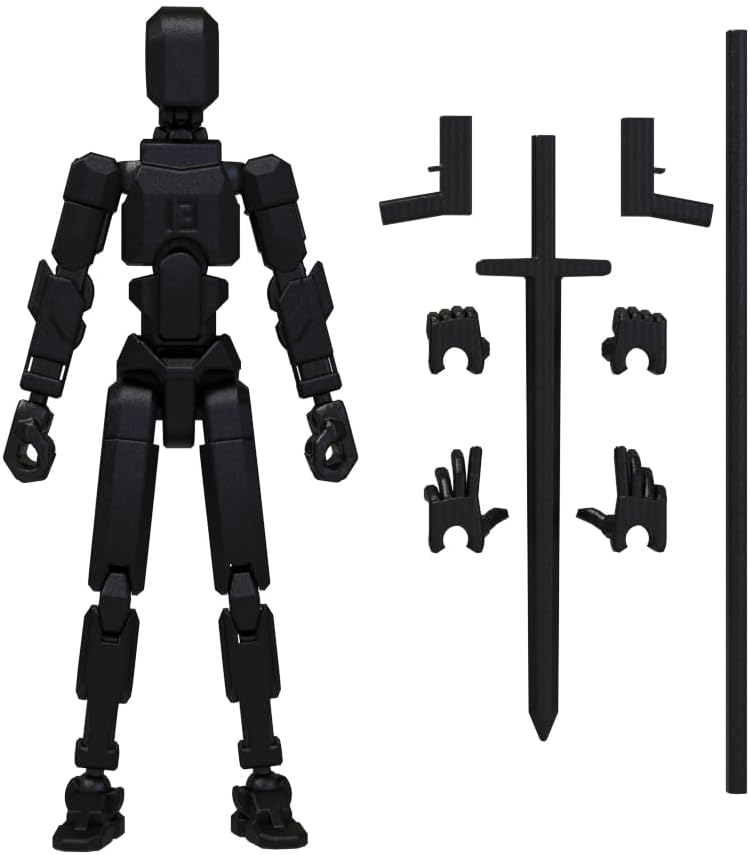 MerryXD T13 Figura de acción 3D, muñeco completado Nova Titan Lucky...