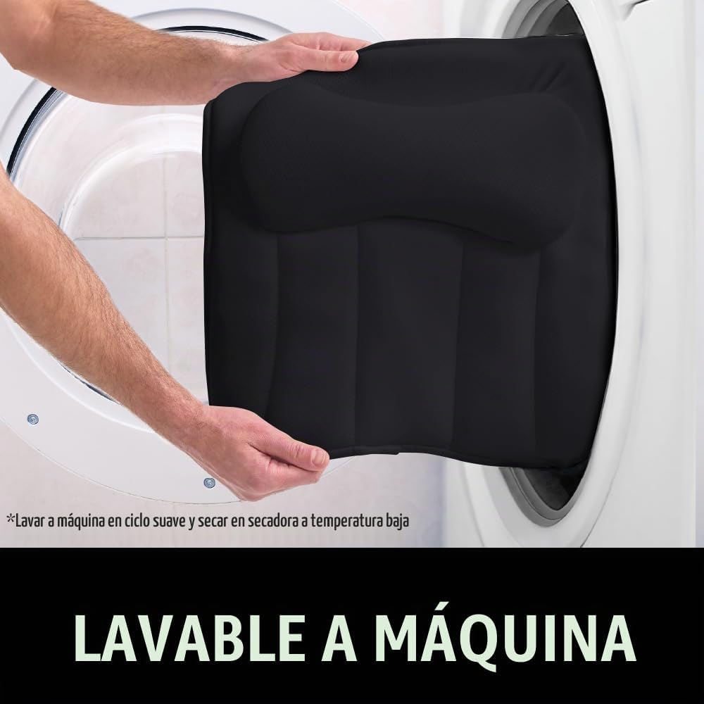 GORILLA GRIP Almohada de Baño para Tina con Potentes Ventosas, Almo...