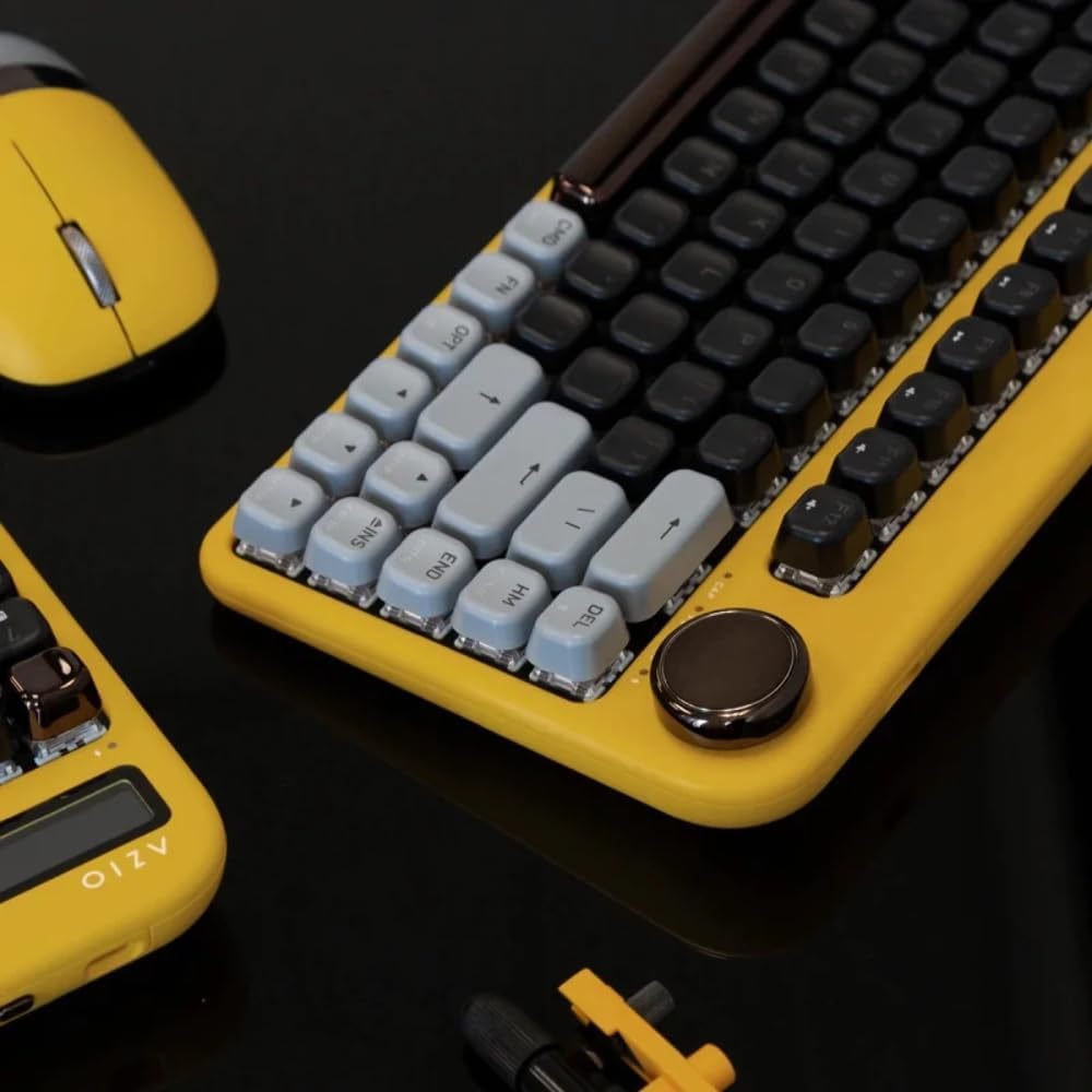 Azio IZO - Teclado mecánico inalámbrico BT5\/USB para PC y Mac, int...