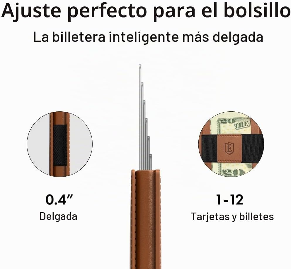Ekster - Cartera desplegable Parliament para hombres - Cartera con...