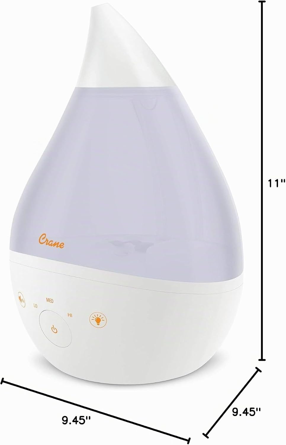 Crane Humidificador ultrasónico de niebla fría 4 en 1 con máquina d...