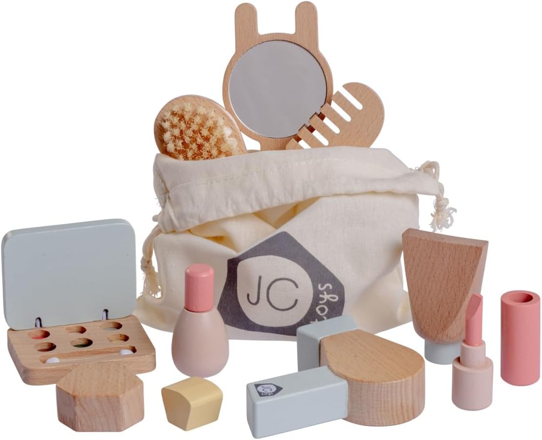 JC Toys Parfait Collection | Juego de maquillaje de madera real de...