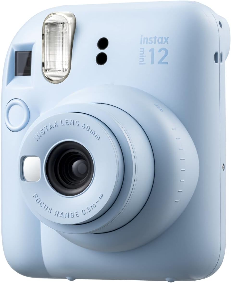 Fujifilm Cámara Instax Mini 12 de película instantánea azul pastel,...