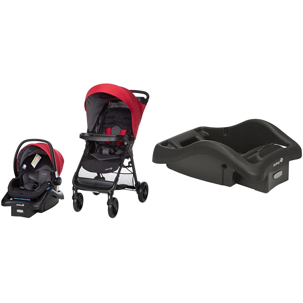 Safety 1st Sistema de viaje Smooth Ride, cereza negra y base de asi...