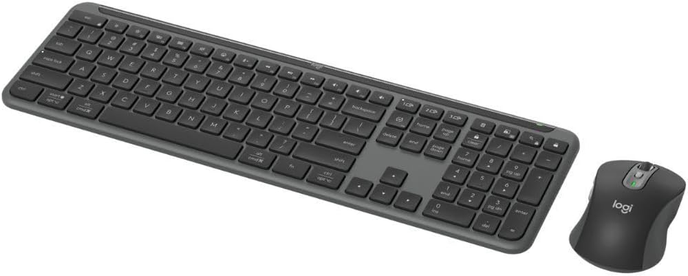 Logitech Signature MK955 Combo de teclado y mouse (negro) | Diseño...