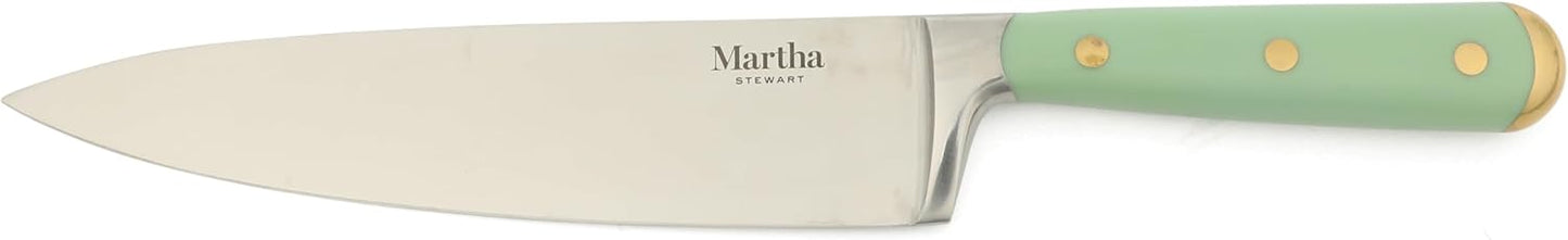 Martha Stewart Juego de 16 cuchillos de cocina Lockton de acero ino...