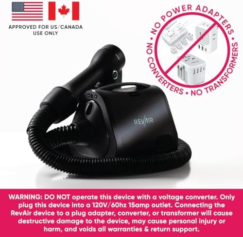 RevAir Secador de pelo Reverse-Air con bolsa de fin de semana y acc...