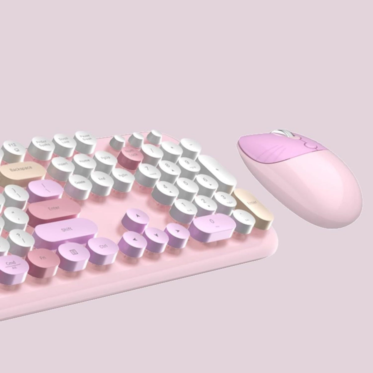 SaharaCase - Combo de teclado y mouse inalámbricos con clic silenci...