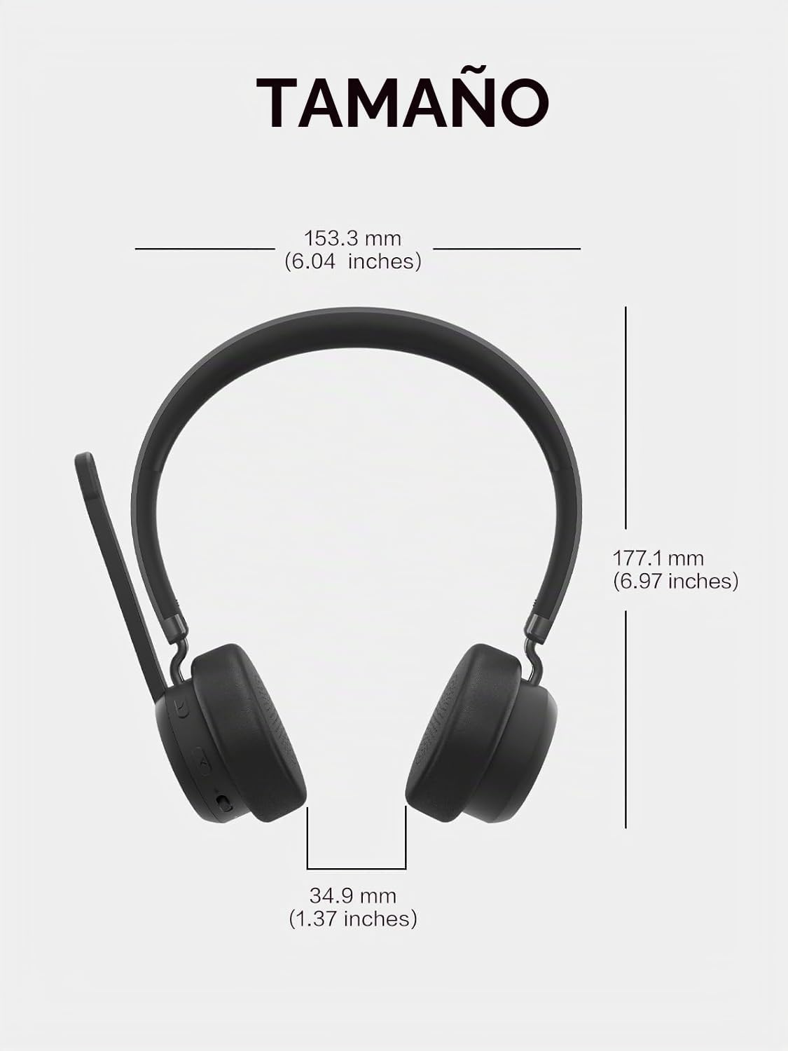 Lenovo - Auriculares inalámbricos VoIP certificados para Teams, con...