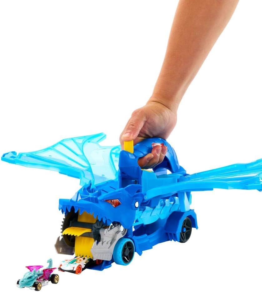 Hot Wheels City Toy Car Track Set, Ultimate Dual Dragon Transporter...