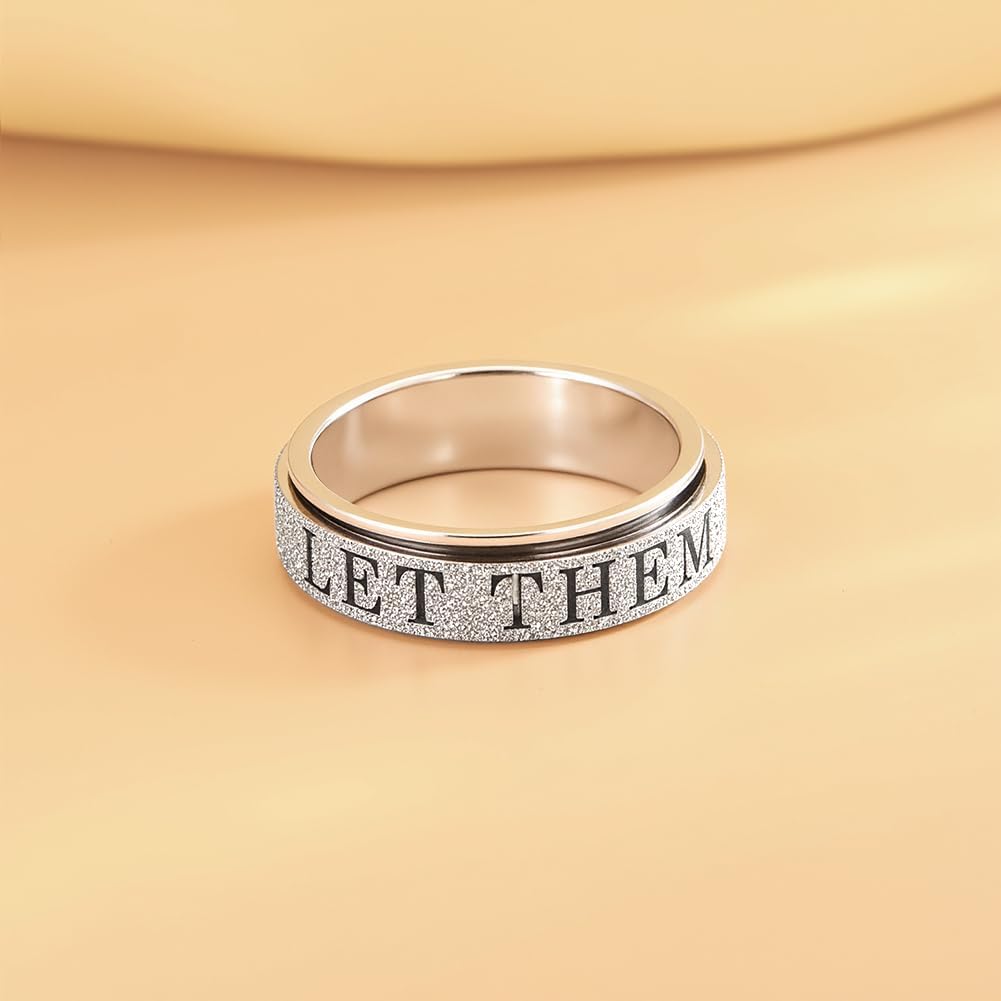 Fidget Toys Anillo de ansiedad para adultos para mujeres: Fidget Sp...
