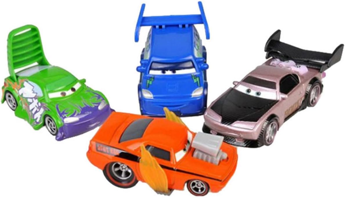 Juguetes de coche de película Racing Clan Wingo Slug DJ Boust Metal...