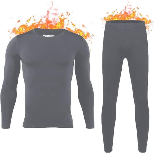 HEROBIKER - Conjunto de ropa interior térmica para hombre, pantalon...