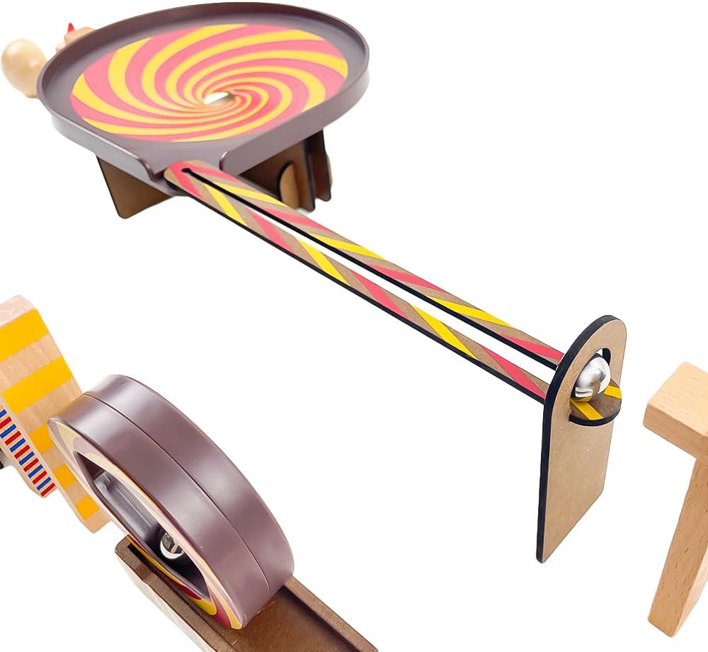 DJECO 35643 - Juego de construcción de dominó de madera, 45 piezas