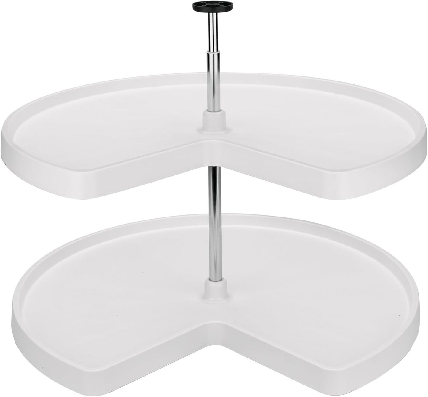 Rev-A-Shelf 32" en forma de riñón de doble nivel Lazy Susan par...