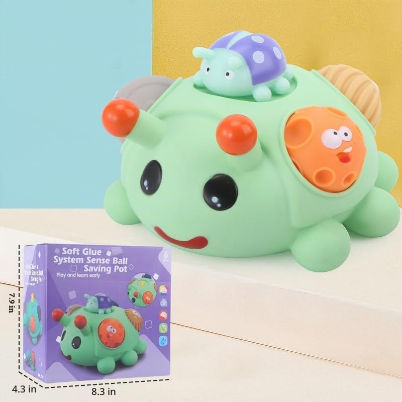 ROHSCE Juguetes sensoriales para bebés, pelotas Montessori para niñ...