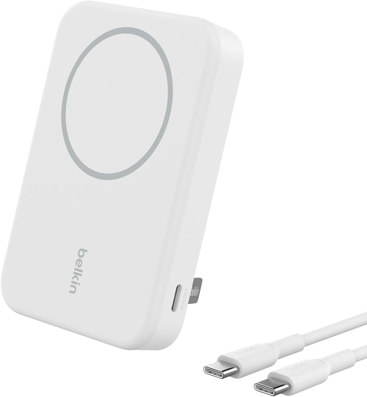 Belkin Cargador portátil, banco de energía inalámbrico de 15 W 8000...