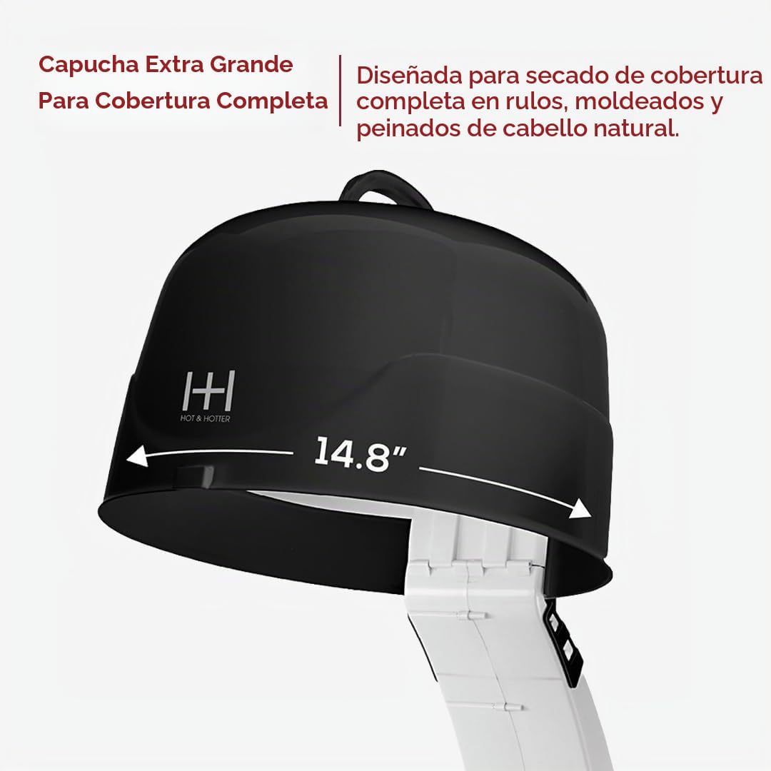 Annie Hot &amp; Hotter - Secador de campana iónico de cerámica extr...