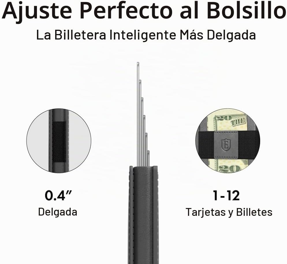 Cartera Ekster Parliament para hombres | Cartera minimalista de cue...