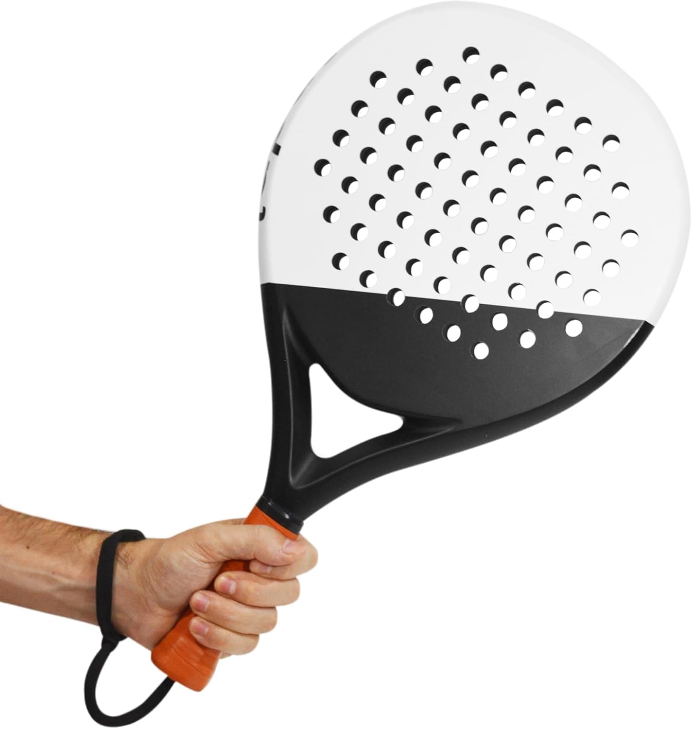LAPAT Raqueta de pádel con bolsa de cubierta, superficie de carbono...