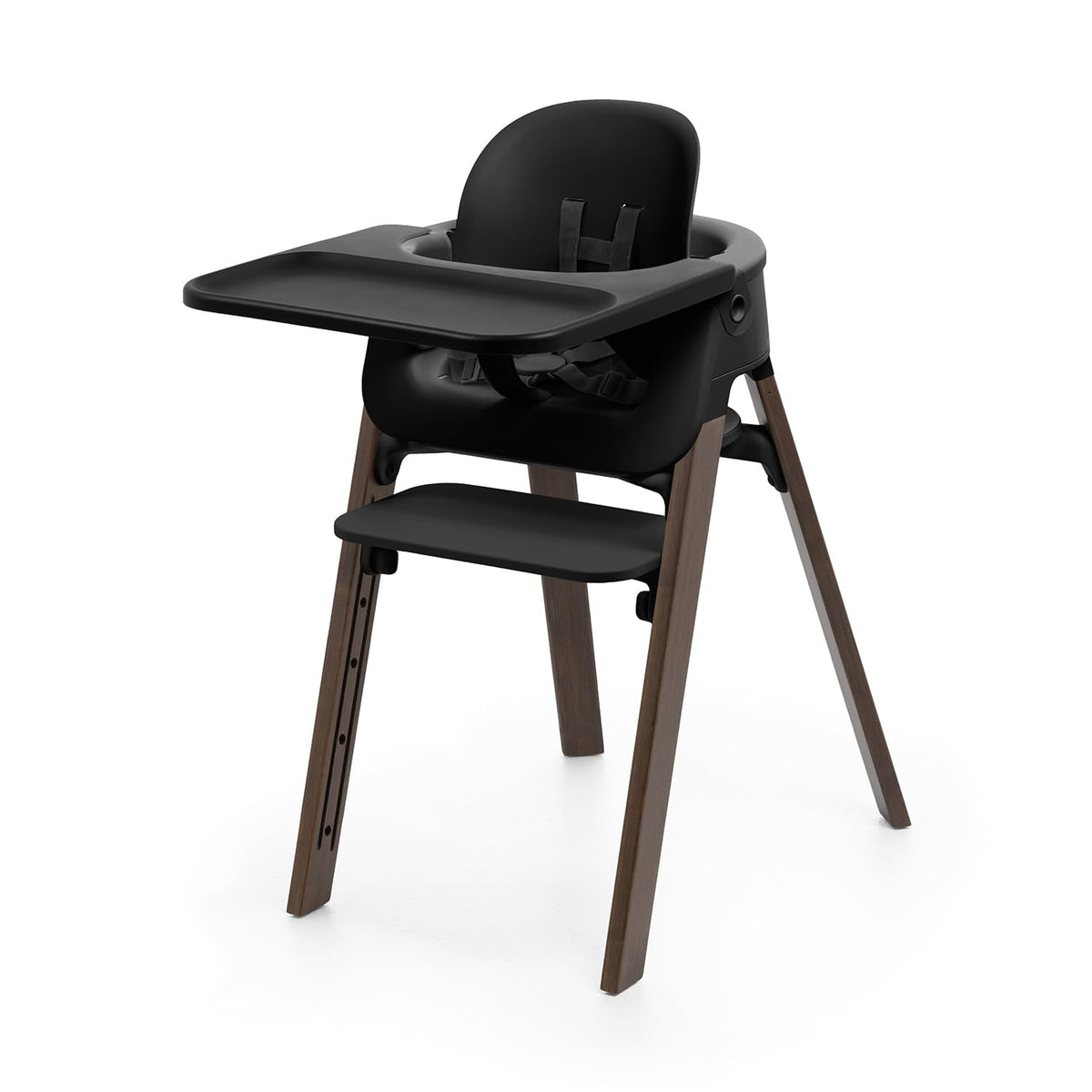 Stokke Steps - Silla alta para bebés y niños, color negro y marrón...