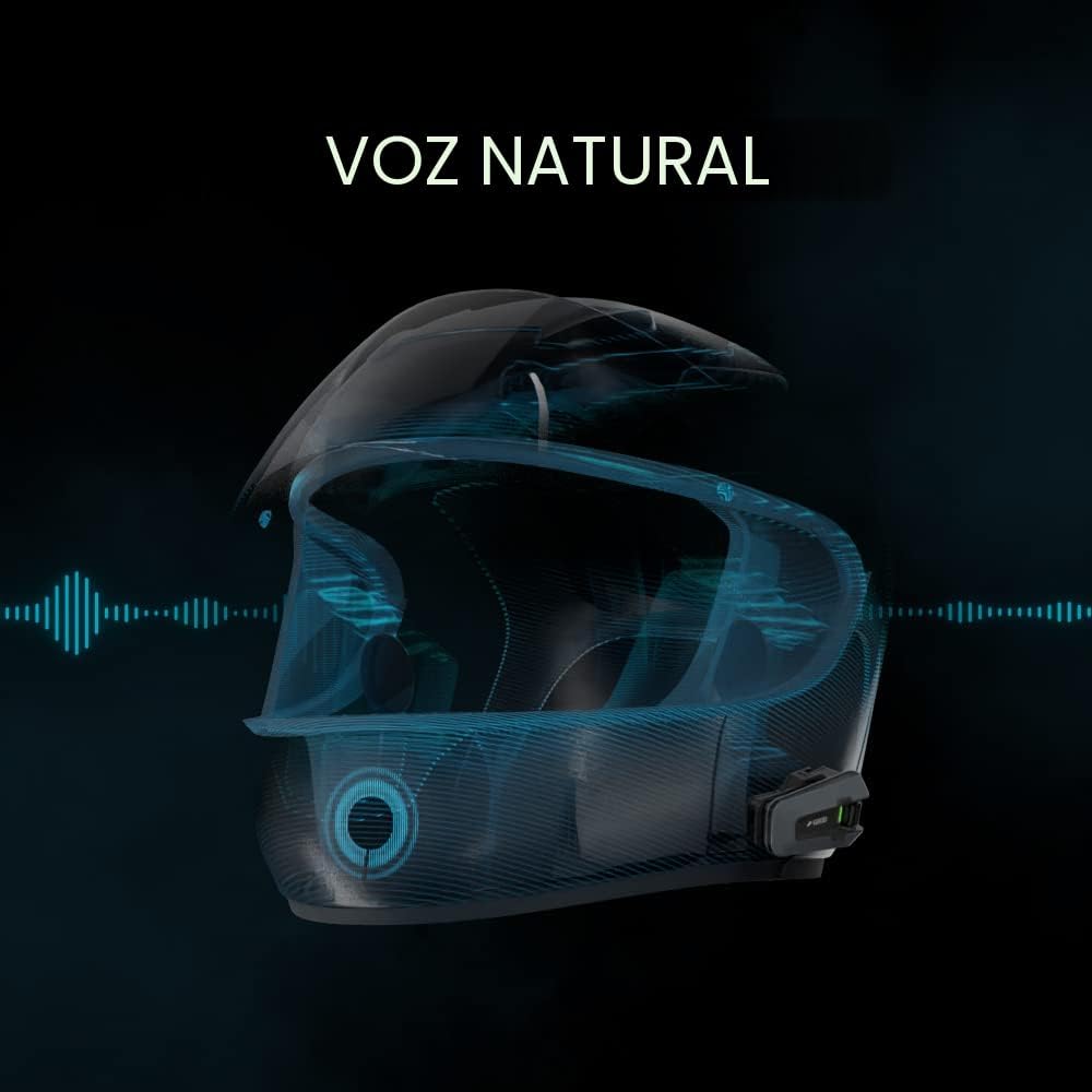 Cardo PACKTALK Edge - Auriculares de comunicación Bluetooth para mo...