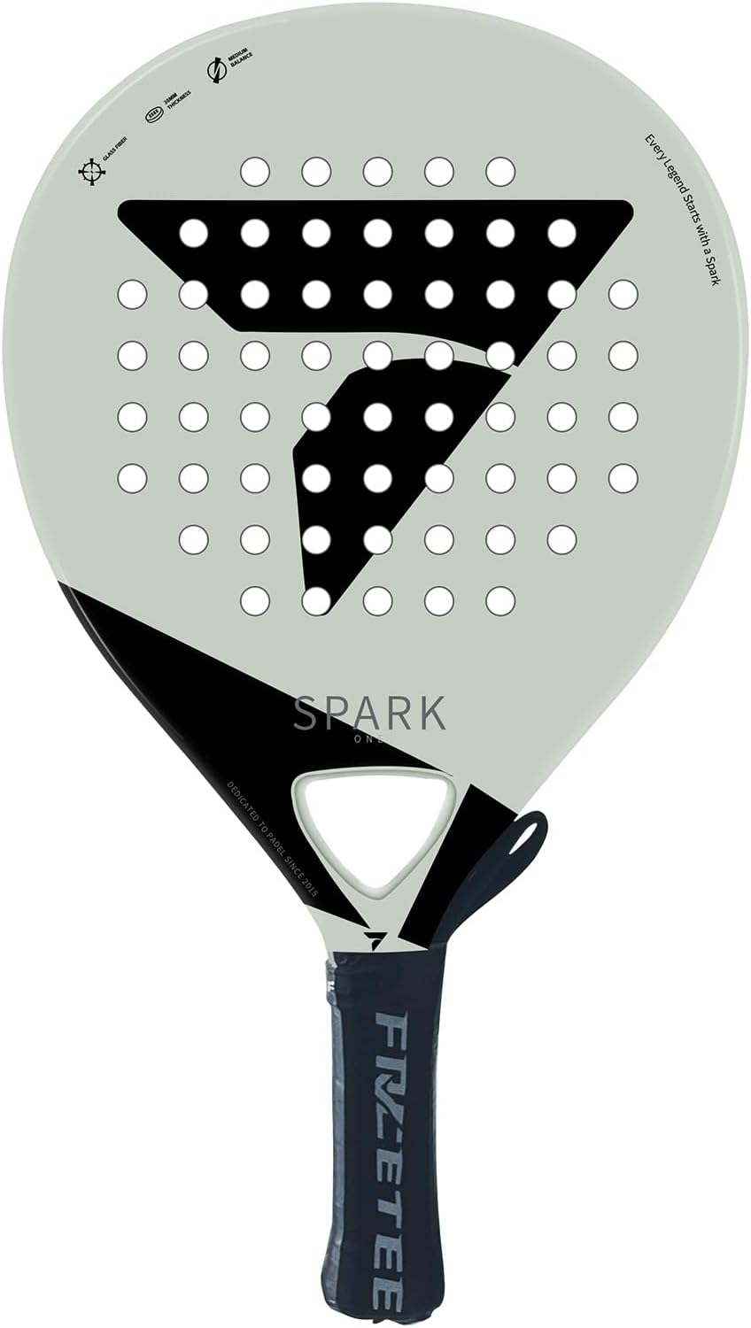 Pala de pádel ligera FRCETEE: Spark ONE Fibra de vidrio con EVA sua...