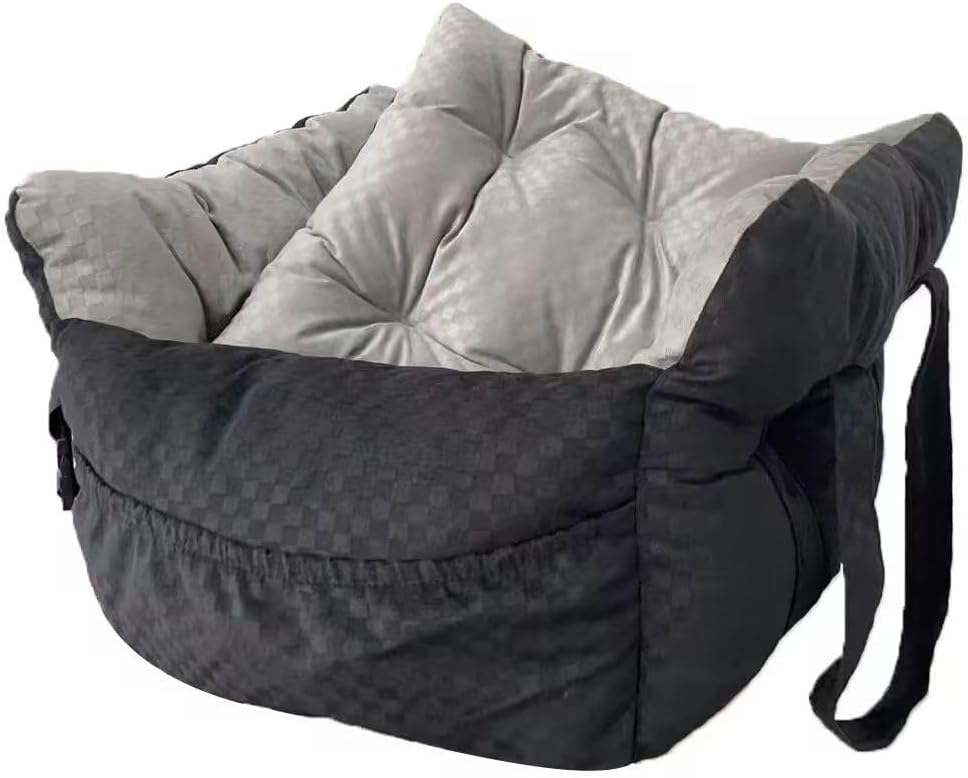 Cama de asiento de automóvil para perros pequeños y medianos, con c...