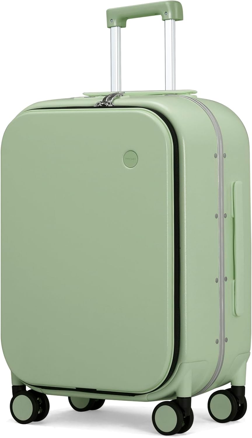 Maleta de equipaje mixi con ruedas giratorias, maleta de viaje con...