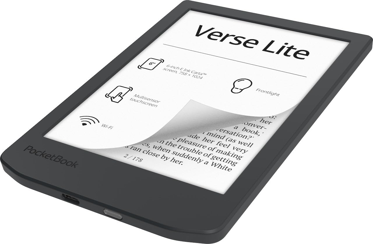PocketBook Verse Lite \u2013 Lector de e-book de 6" con pantall...