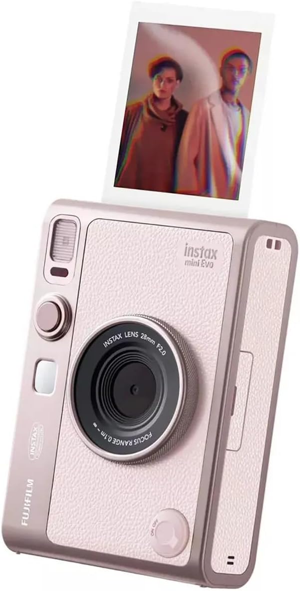 Fujifilm Instax Mini EVO - Cámara instantánea (rosa)