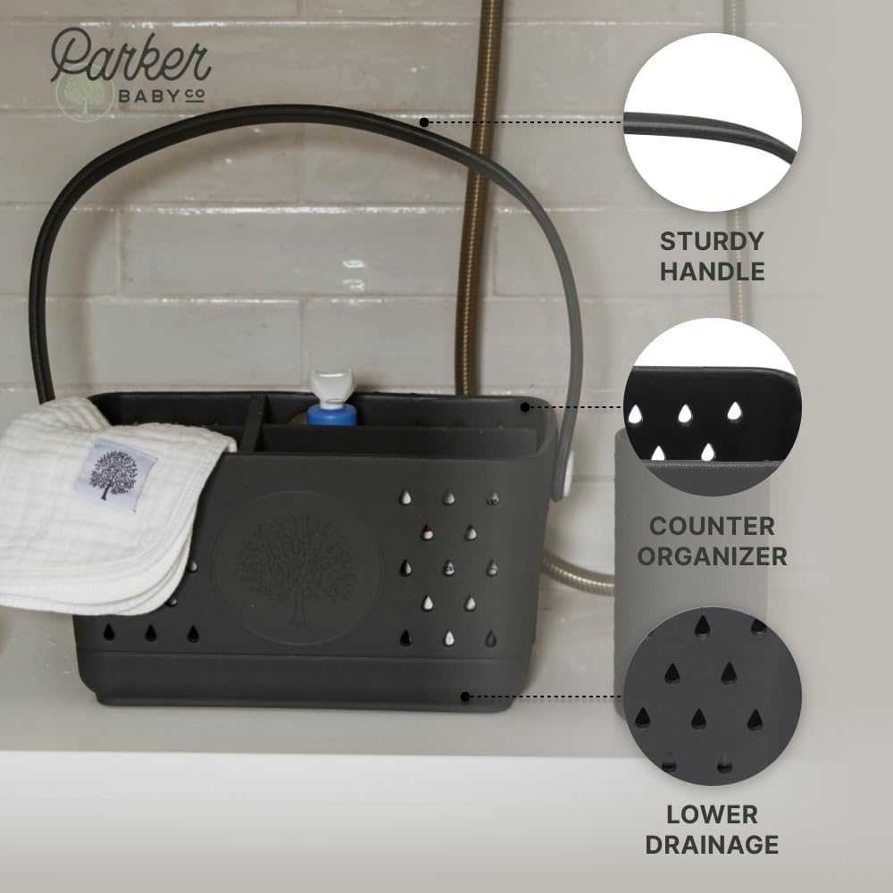 Parker Caddy de Baño para Bebé | Sin BPA y Grado Alimenticio Organi...