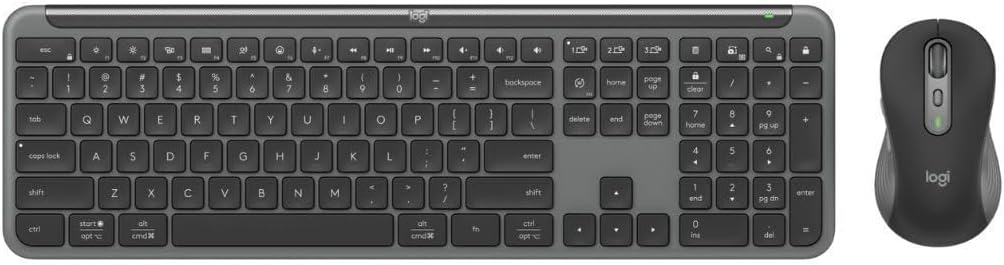 Logitech Signature MK955 Combo de teclado y mouse (negro) | Diseño...