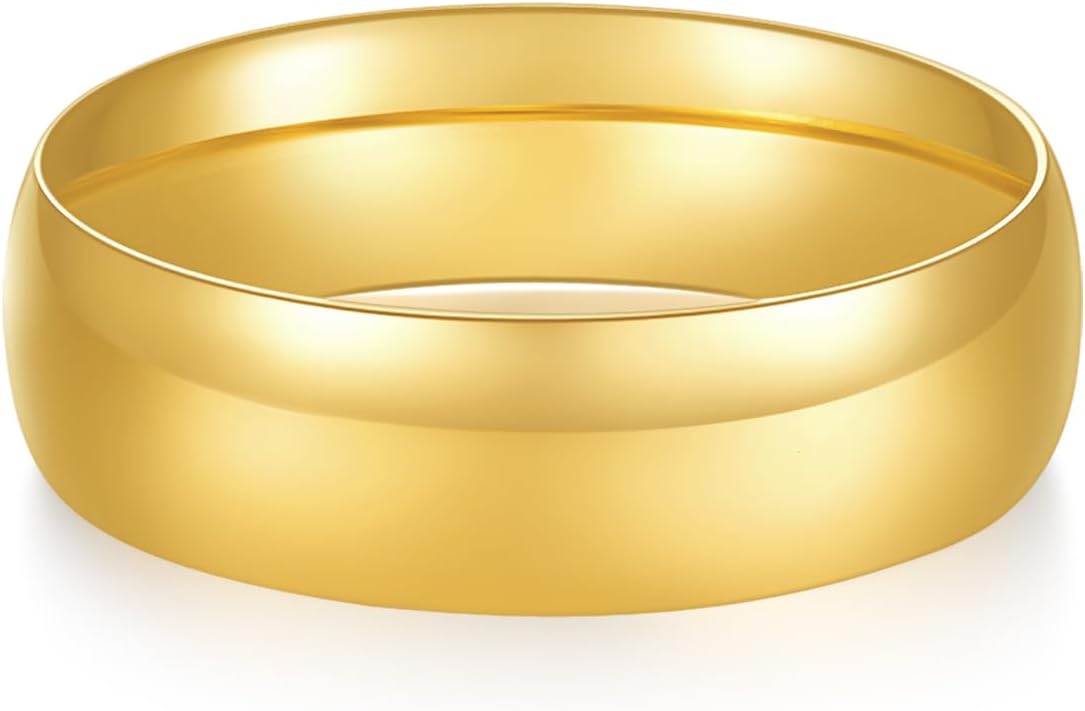 Anillo de boda de calce cómodo, resistentes al deslustre, liso, pul...