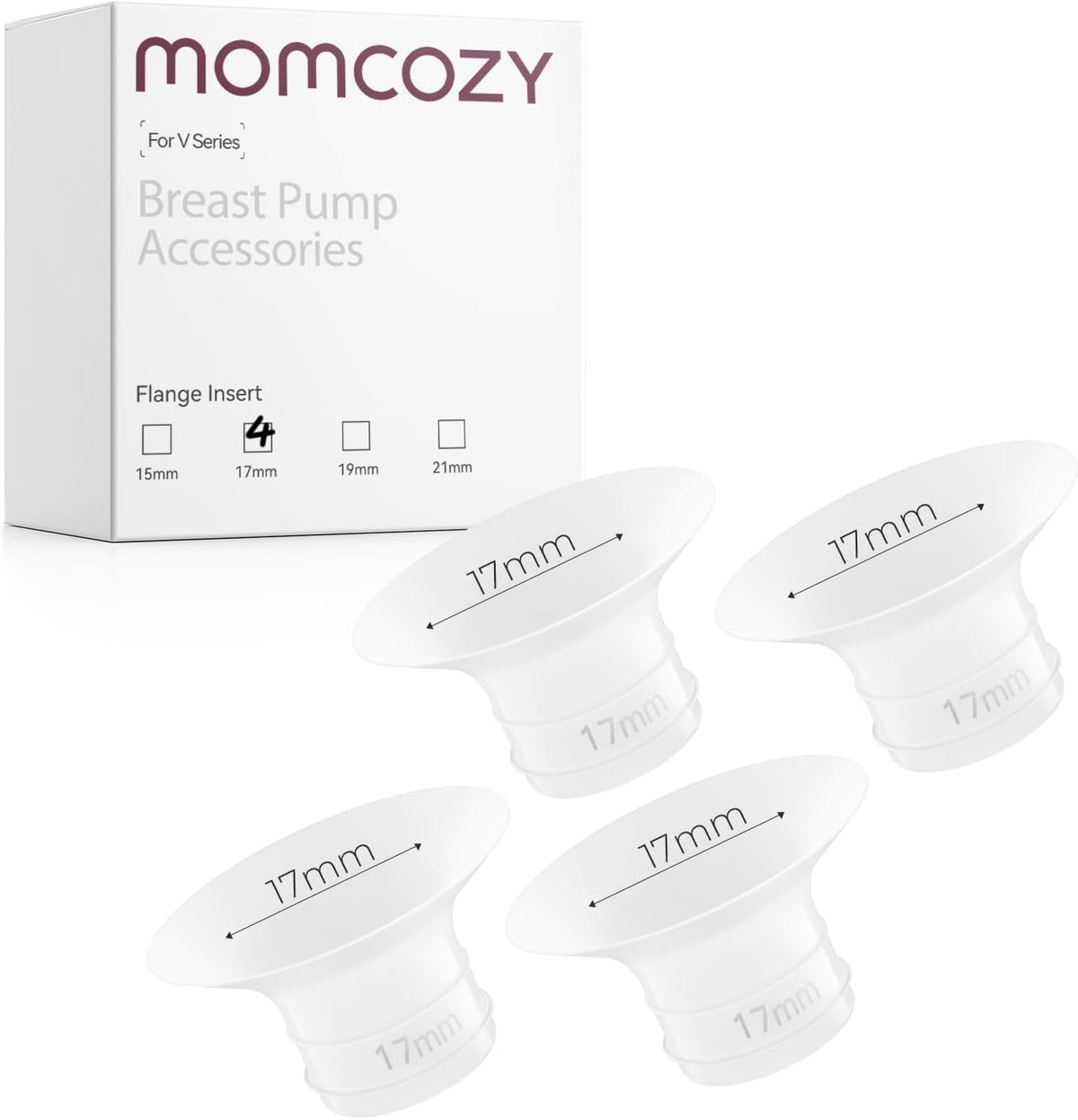 Momcozy Inserto de brida de 0.669 in para extractor de leche Momcoz...