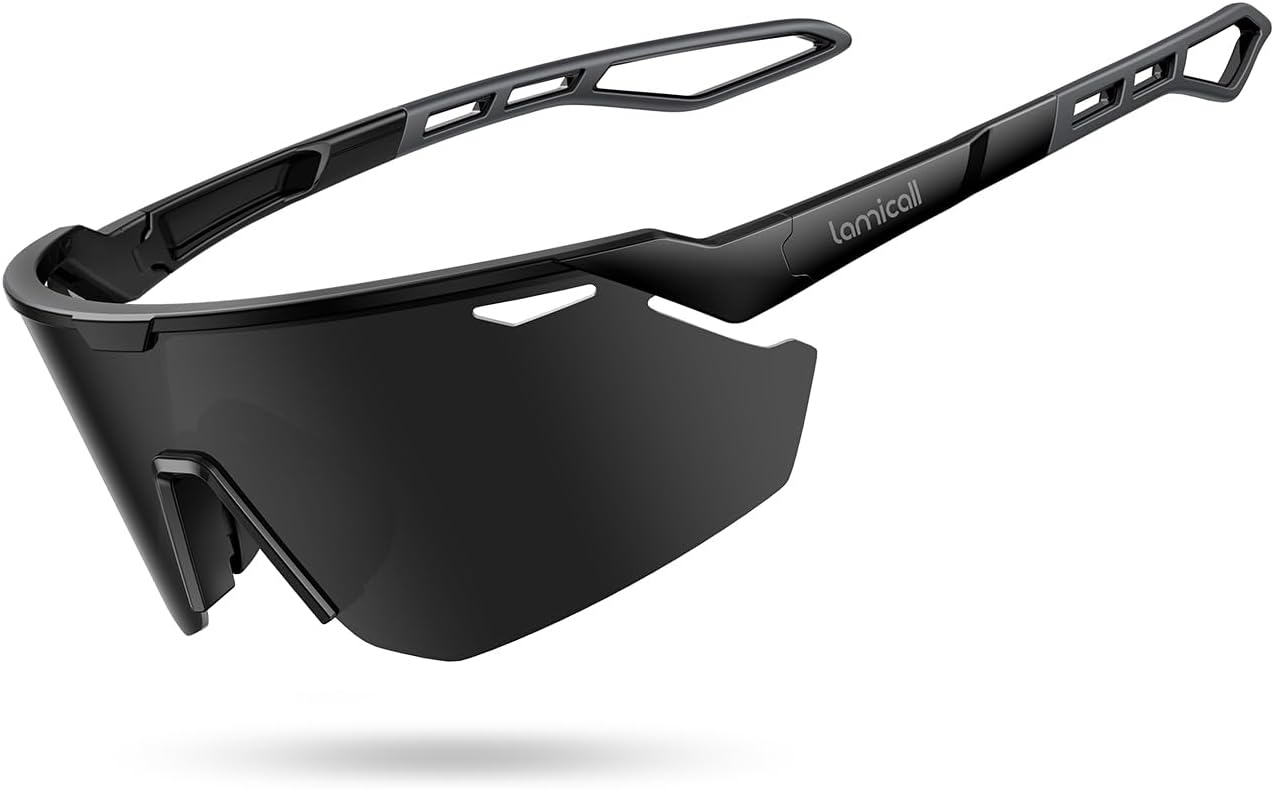 Lamicall Gafas de sol deportivas polarizadas de 0.85 oz para hombre...