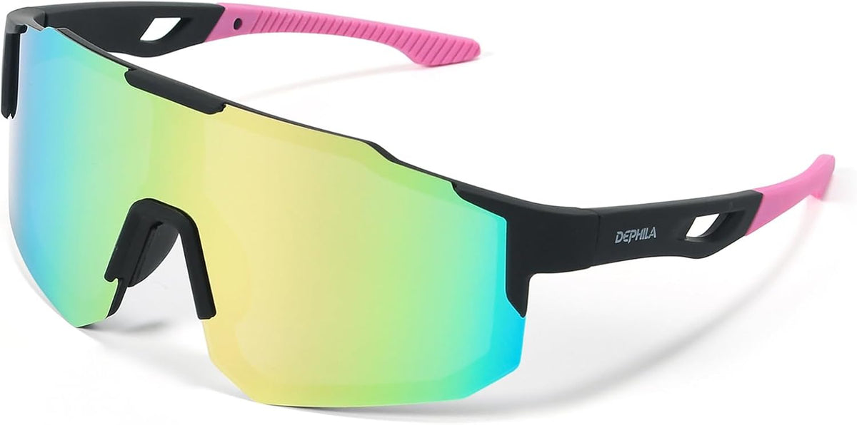 DEPHILA Lentes de sol deportivos polarizados para hombres y mujeres...