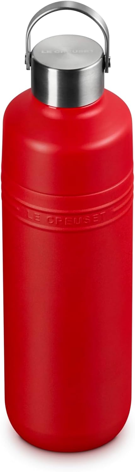 Le Creuset Botella de agua de acero inoxidable On The Go, 16 onzas....