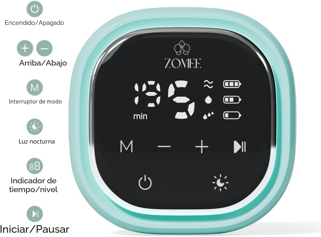 Zomee Z2 Extractor de leche eléctrico doble \u2013 con expresión, m...