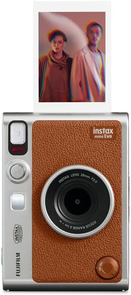 Paquete de cámara instantánea FUJIFILM INSTAX MINI EVO híbrida (mar...