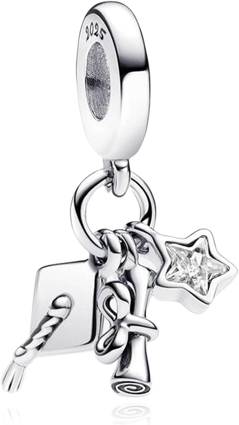H.ZHENYUE Dijes de plata esterlina 925 con diseño de personaje de p...