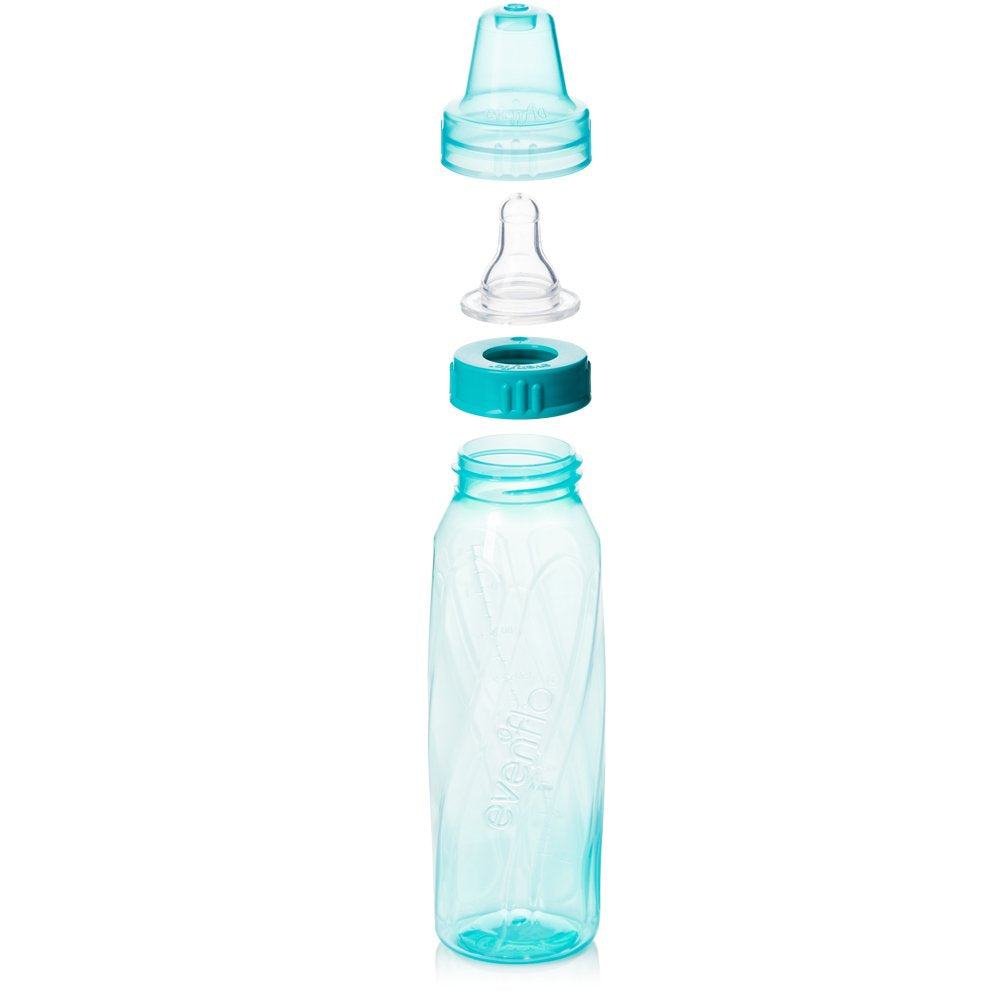 Evenflo Feeding Botellas clásicas de plástico tintado estándar para...