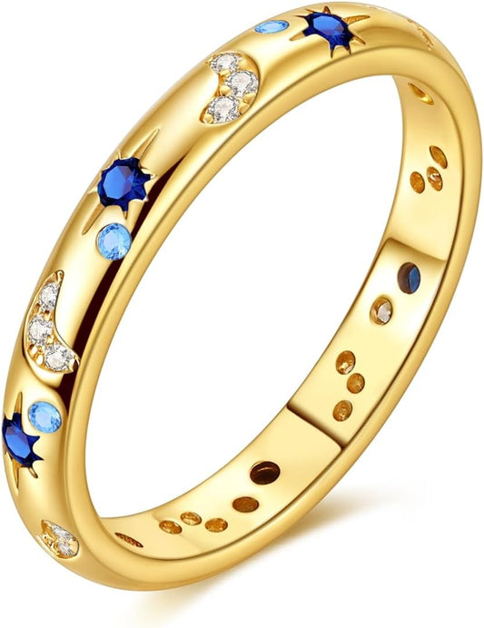 Hapour Anillo de Plata de Ley 925 para Mujer, Anillos Eternos Preci...