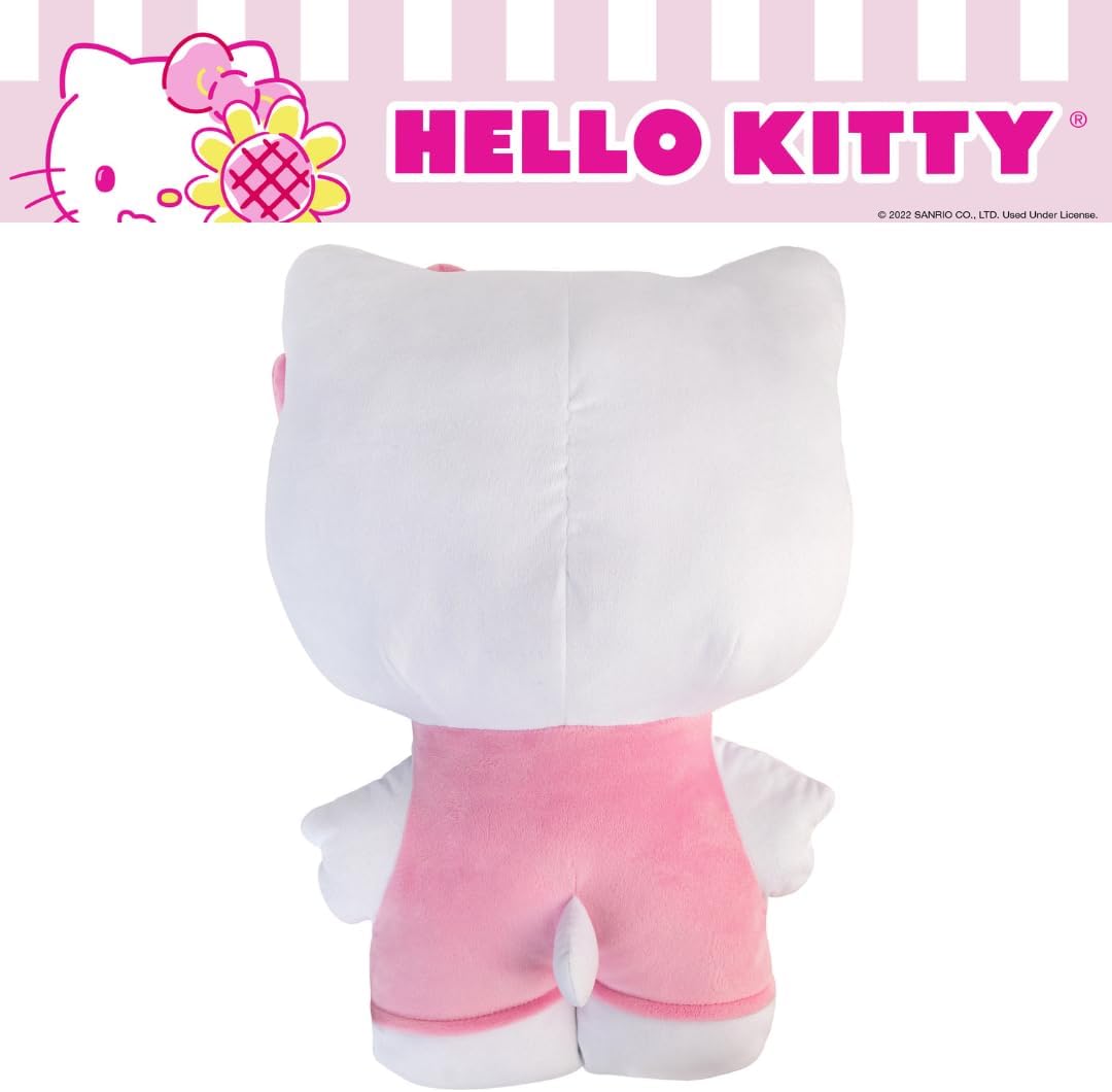 Hello Kitty Almohada de peluche rosa para acurrucarse, ropa de cama...