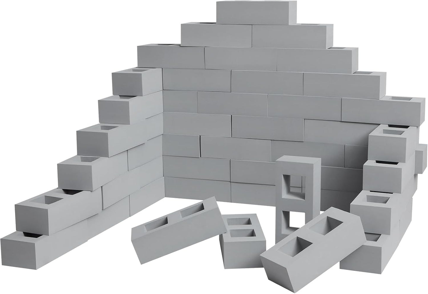Deekin Bloques de construcción de ladrillo de espuma para niños, bl...