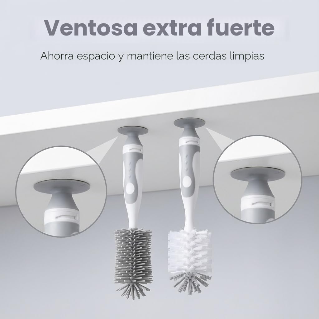 Ariseno Juego de limpiador de biberones 5 en 1, incluye cepillo de...